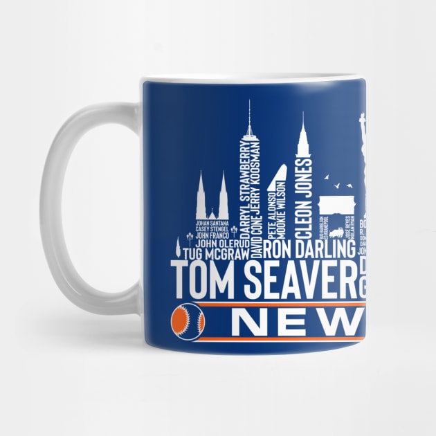 New York Baseball Team All Time Legends, New York City Skyline by Legend Skyline